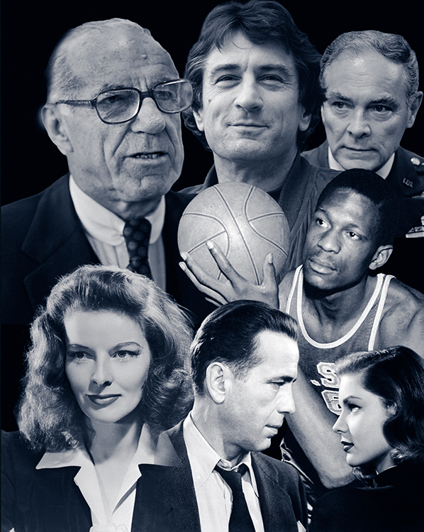 Photomontage depicting people from the book.