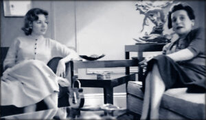 Joan and Alice Widener at our home in Queens.